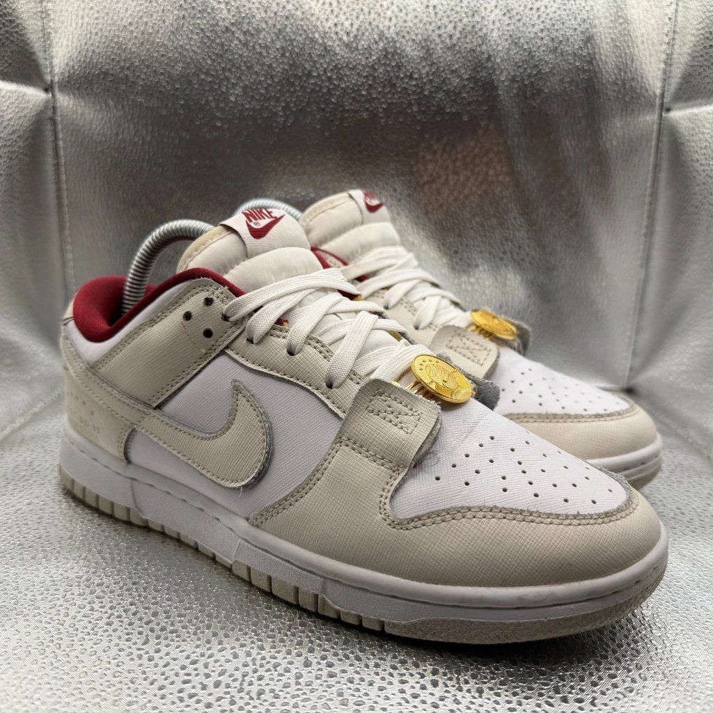 Size 8.5 Nike Dunk Low Se Sisterhood Womens White Athletic Sneakers Dv1160-100